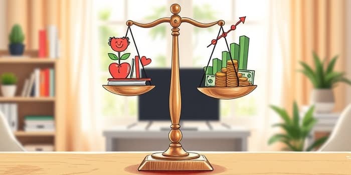 Foque no equilíbrio entre vida pessoal e estabilidade financeira